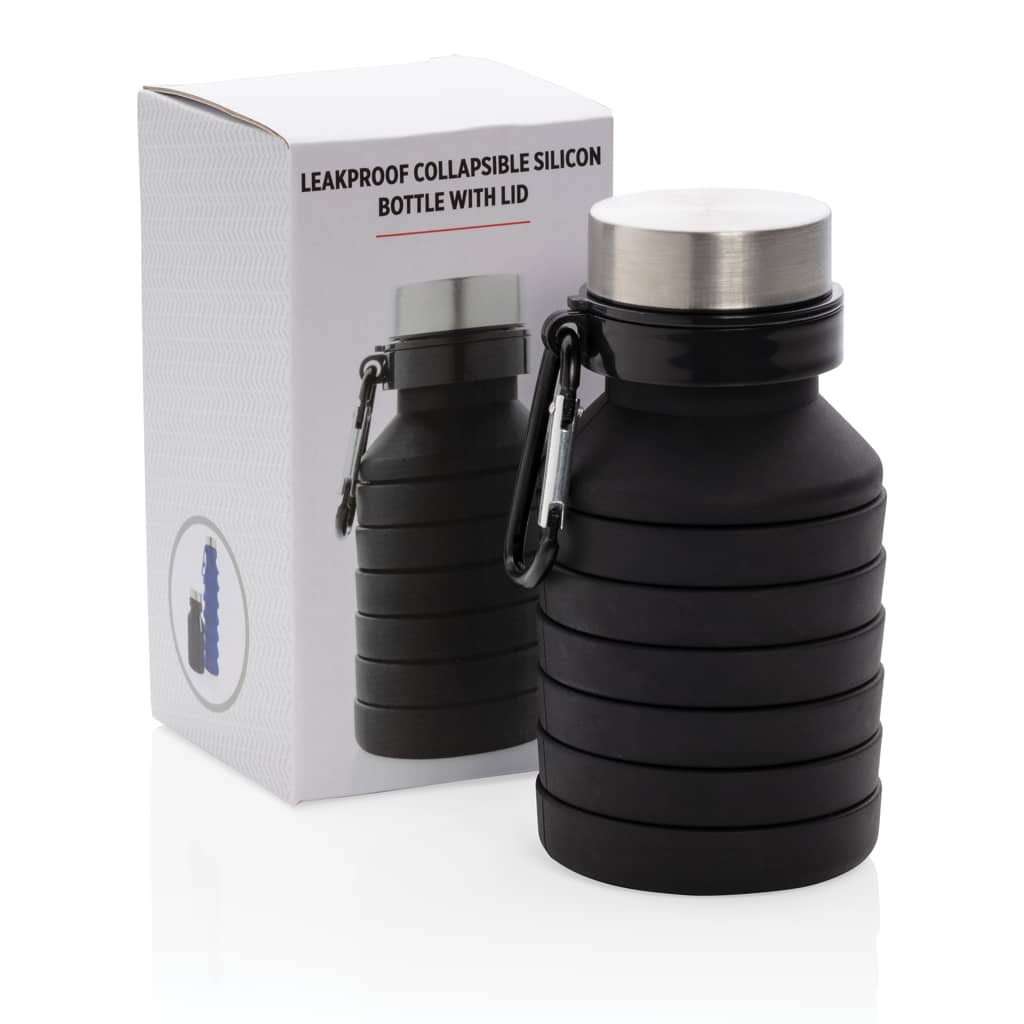 Miniature 9 pour Bouteille en silicone pliable étanche avec couvercle
