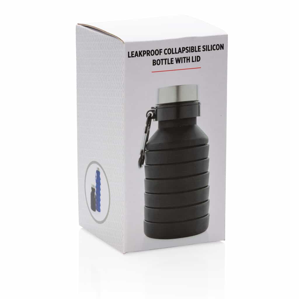 Miniature 10 pour Bouteille en silicone pliable étanche avec couvercle