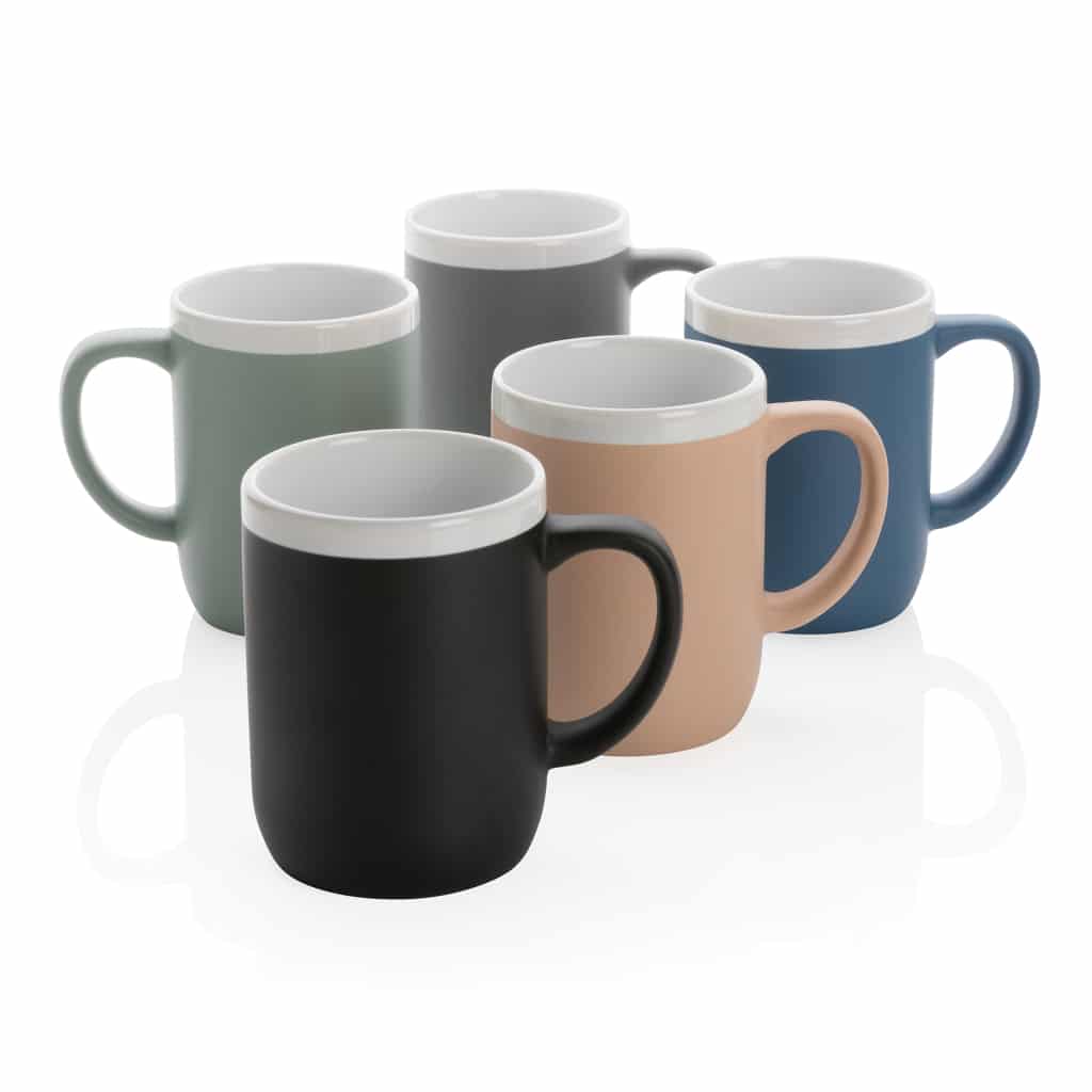 Miniature 5 pour Mug en céramique avec bord blanc