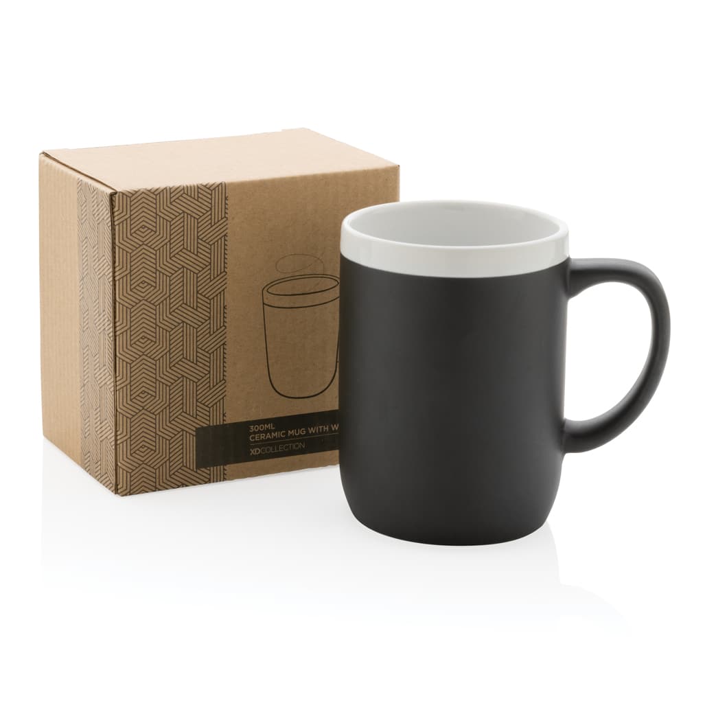 Miniature 7 pour Mug en céramique avec bord blanc