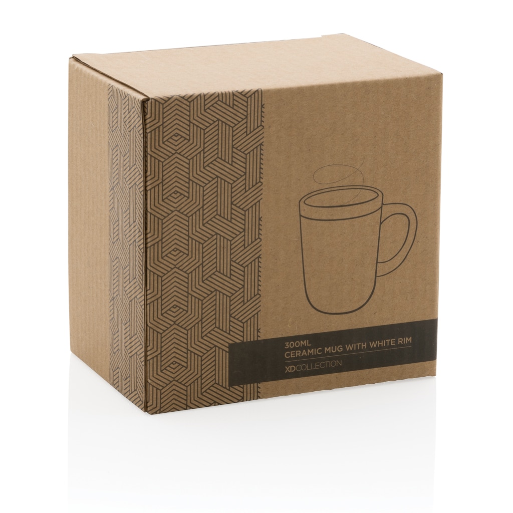 Miniature 8 pour Mug en céramique avec bord blanc