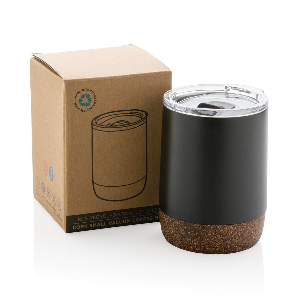 Miniature 3 pour Petite tasse à café en liège et acier recyclé RCS