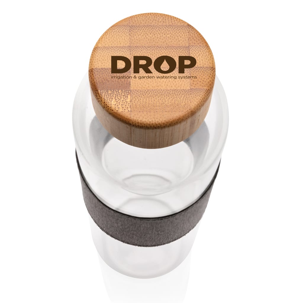 Miniature 5 pour Bouteille en verre avec couvercle en bambou Impact