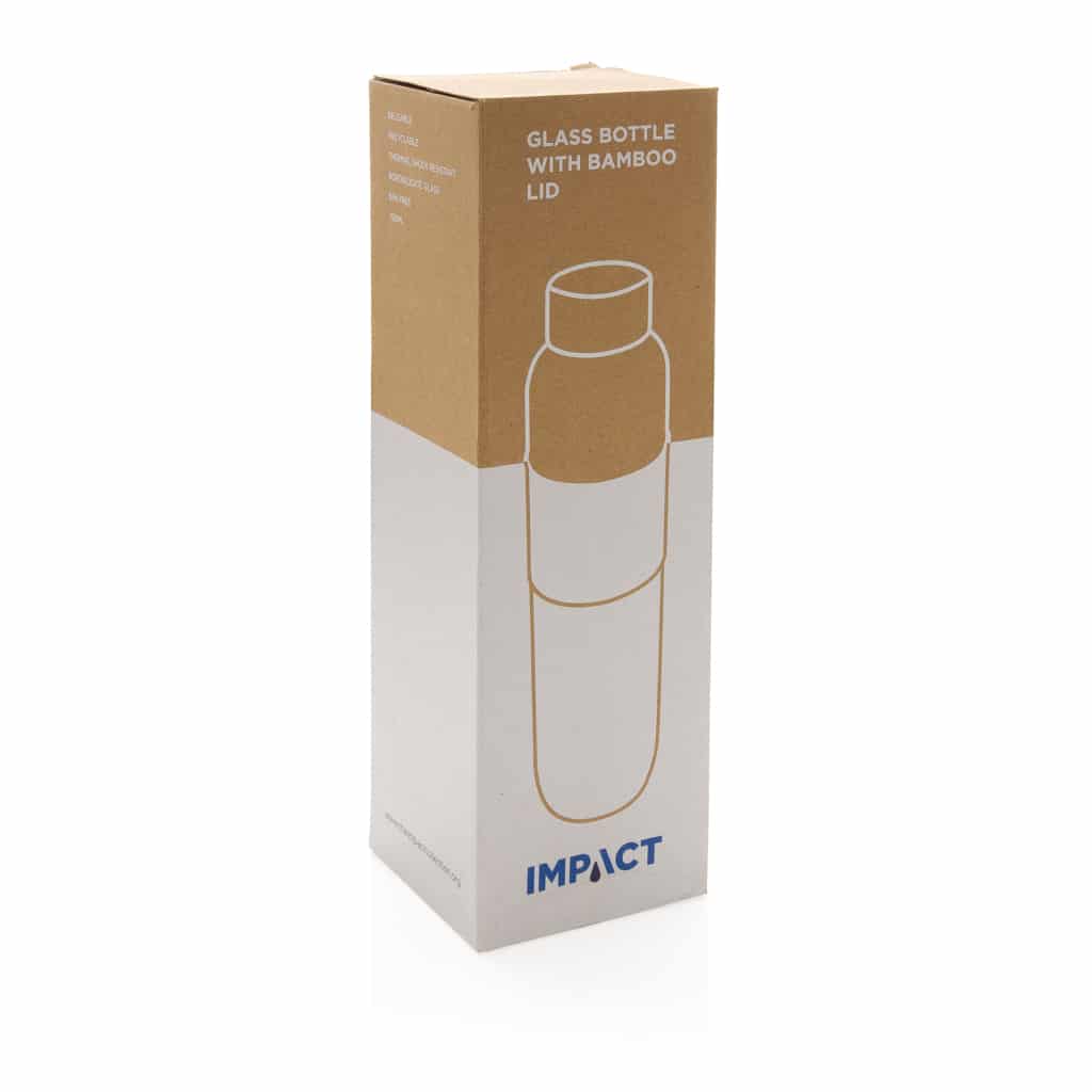 Miniature 11 pour Bouteille en verre avec couvercle en bambou Impact