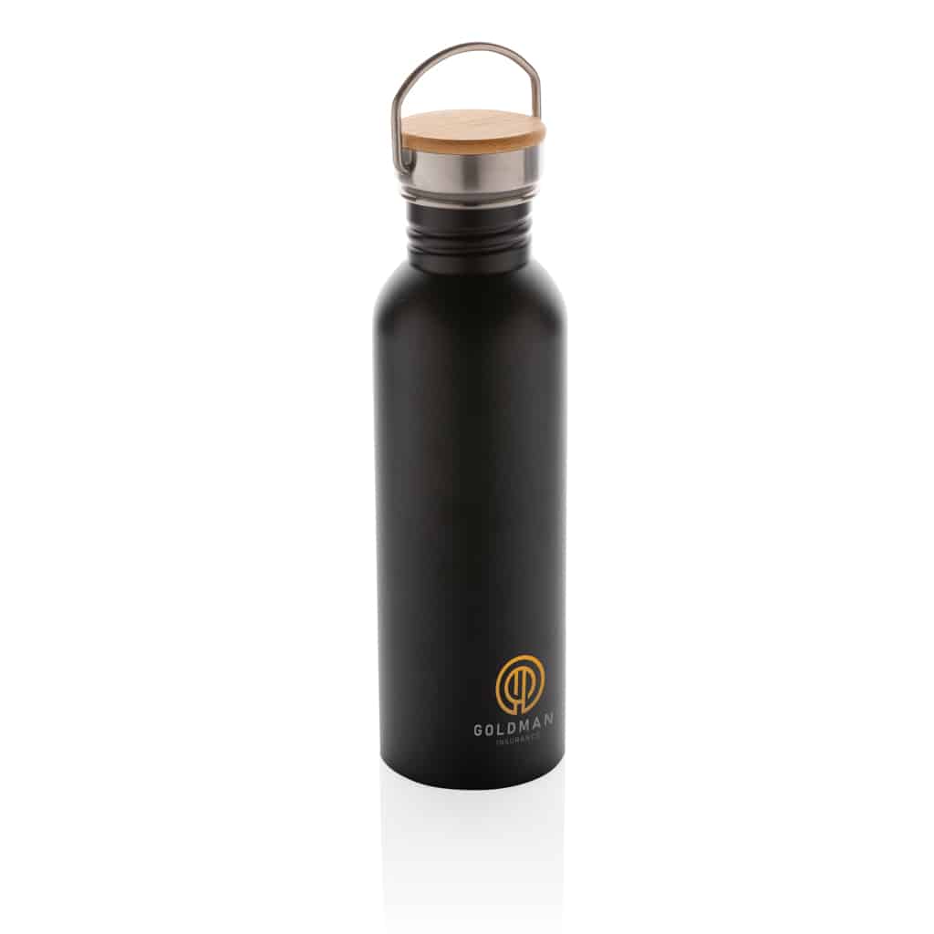 Miniature 6 pour Bouteille en acier inoxydable avec couvercle en bambou