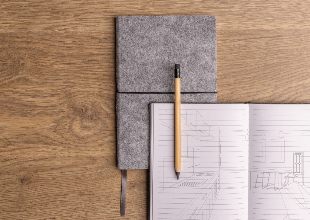 Miniature 8 pour Cahier A5 à couverture souple en feutre recyclé certifié GRS