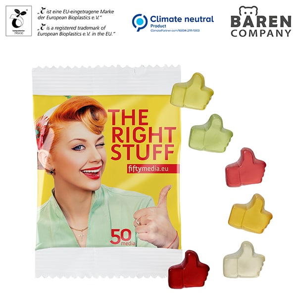 Visuel Gommes de fruits STANDARD, 10 g compostables sachets