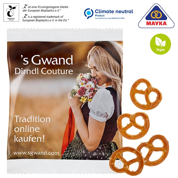 Visuel Mini bretzels en sachet compostable