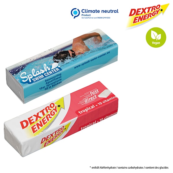 Visuel Barre de Dextro Energy* - Tropical + 10 vitamins