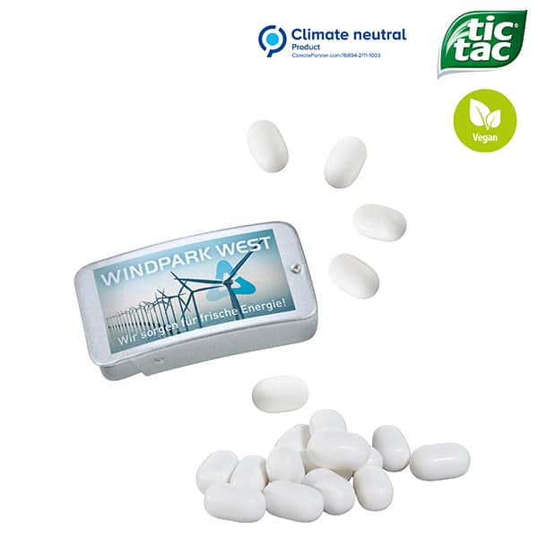 Visuel Boîte à couvercle coulissant avec tic tac