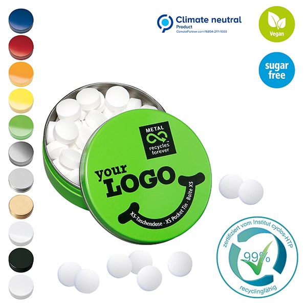 Visuel Boîte XS avec pastilles à la menthe, 18g