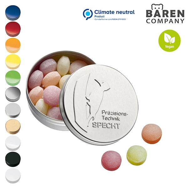 Visuel Boîte XS avec couvercle estampé avec bonbons aux fruits XS Bären Company, 16g