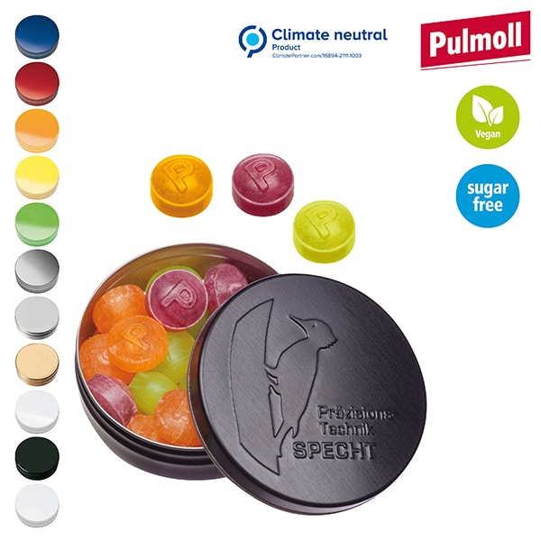 Visuel Boîte XS avec couvercle estampé avec pastilles Pulmoll, 16g