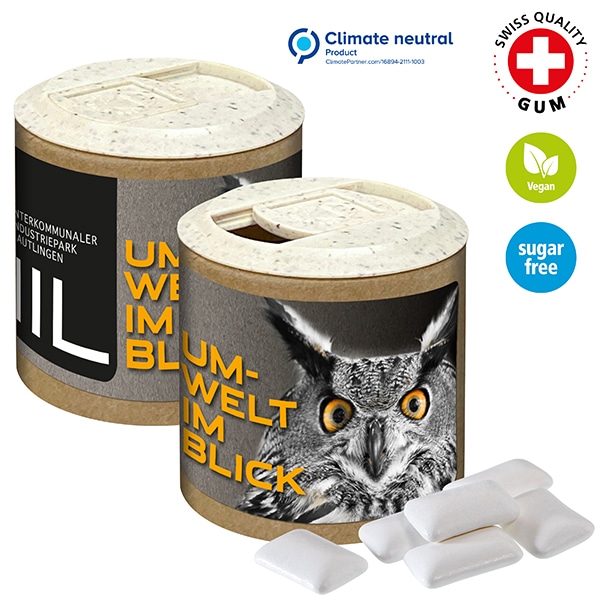 Visuel Boîte cartonnée publicitaire avec chewing gum, 84g