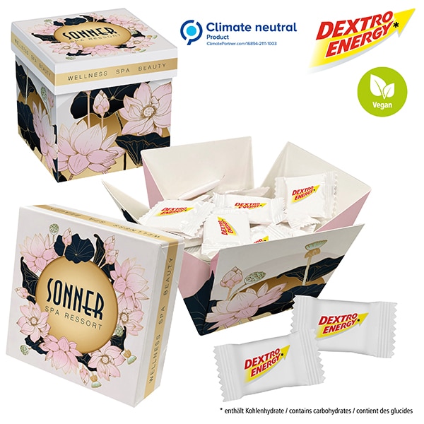 Visuel Meeting Star avec des pastilles Dextro Energy* en flowpack de papier