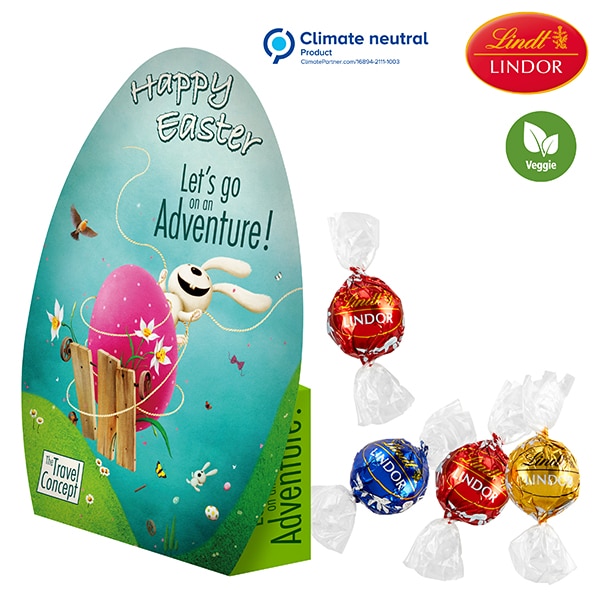 Visuel Boîte avec contour intégré «œuf» avec Lindor de Lindt