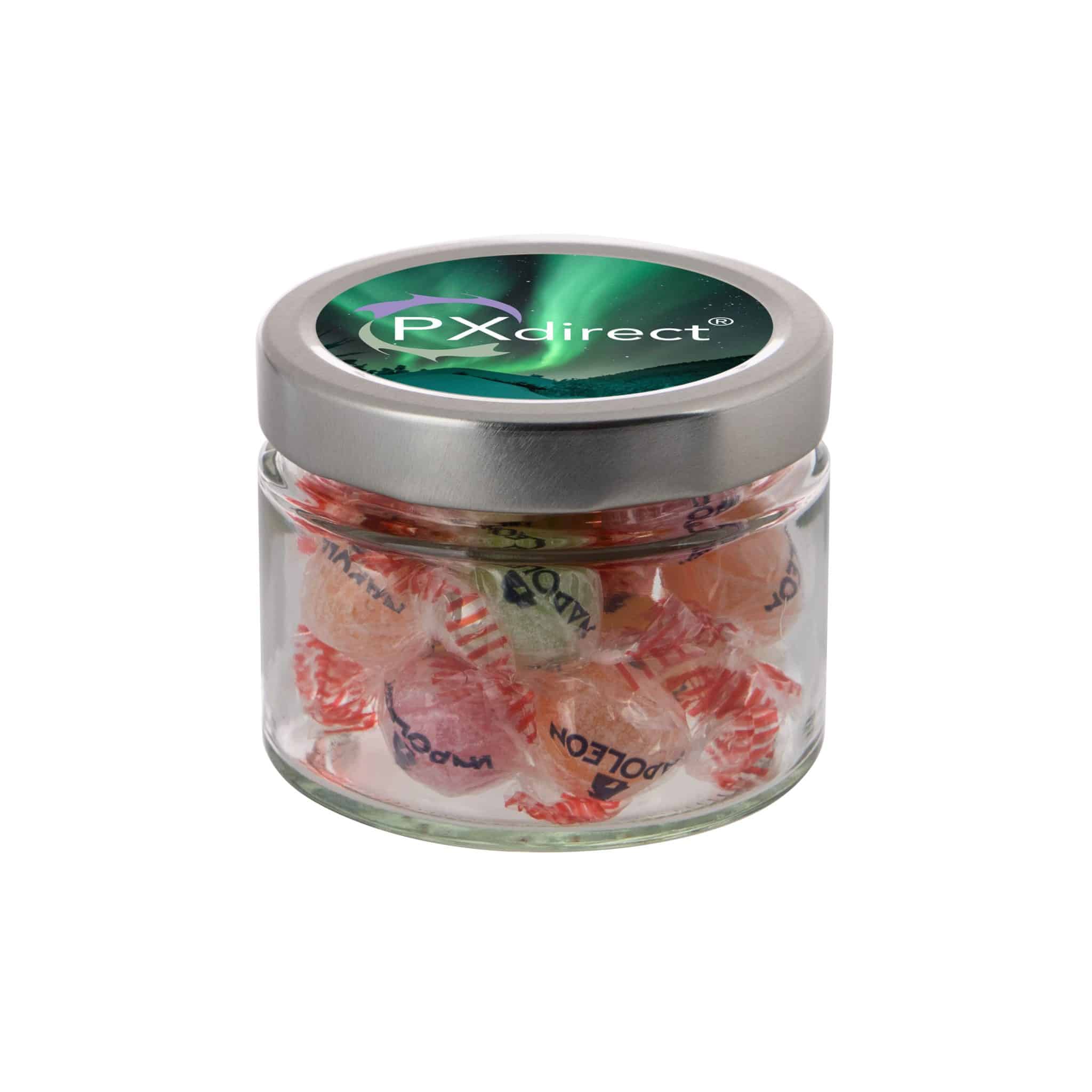 Visuel Bocal en verre avec couvercle en métal 0,22l-S-FC
