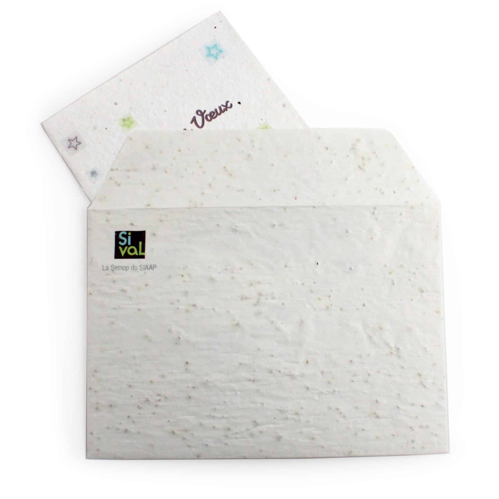 Visuel Enveloppe en papier graines petite