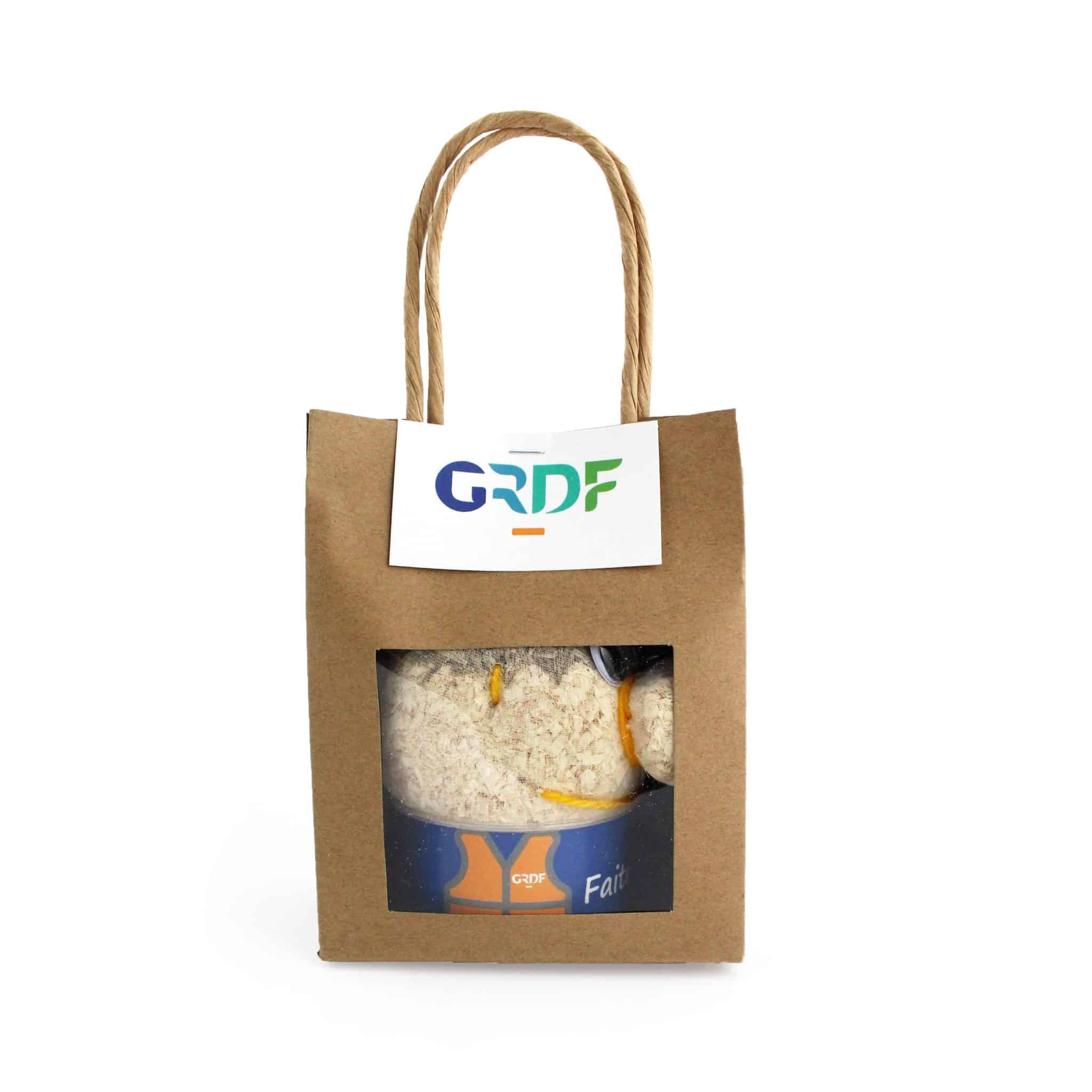 Visuel Tête en herbe - sac kraft