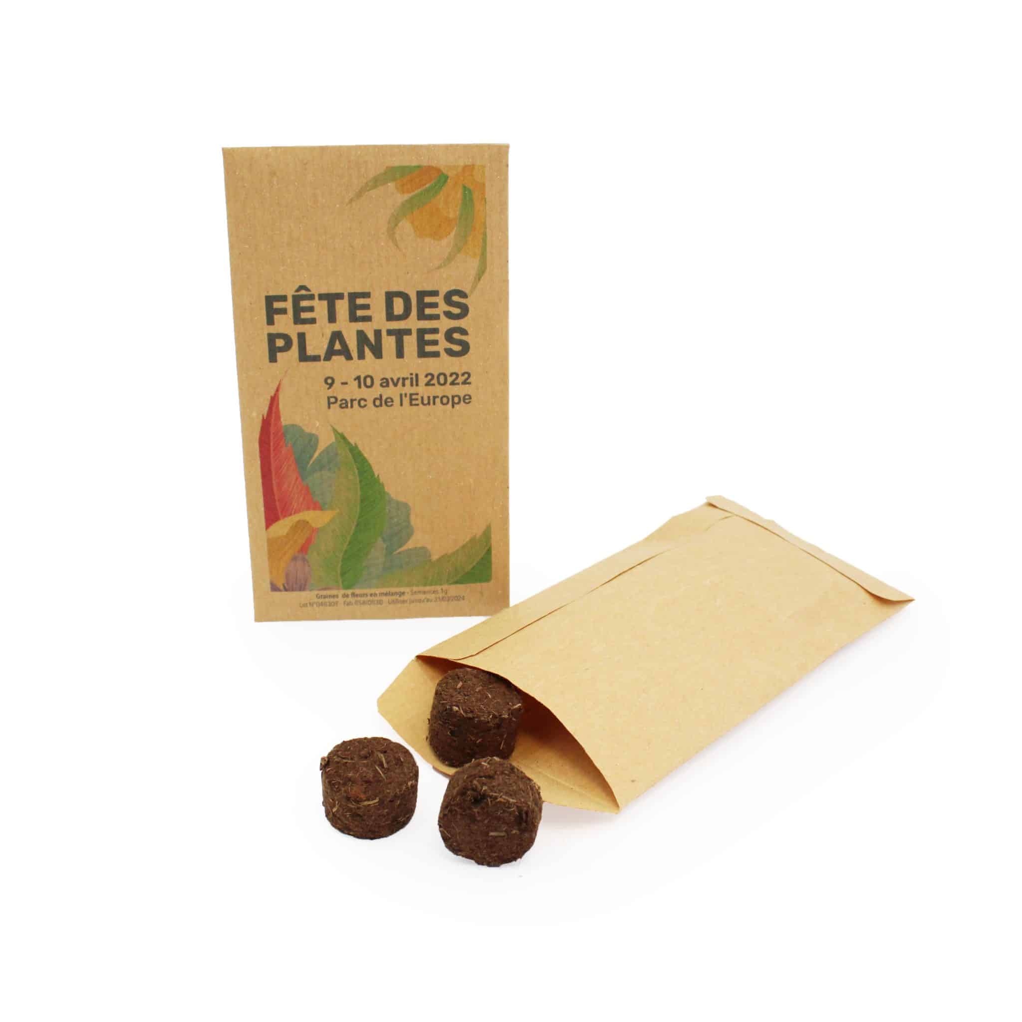 Visuel Palets à graines en sachet kraft