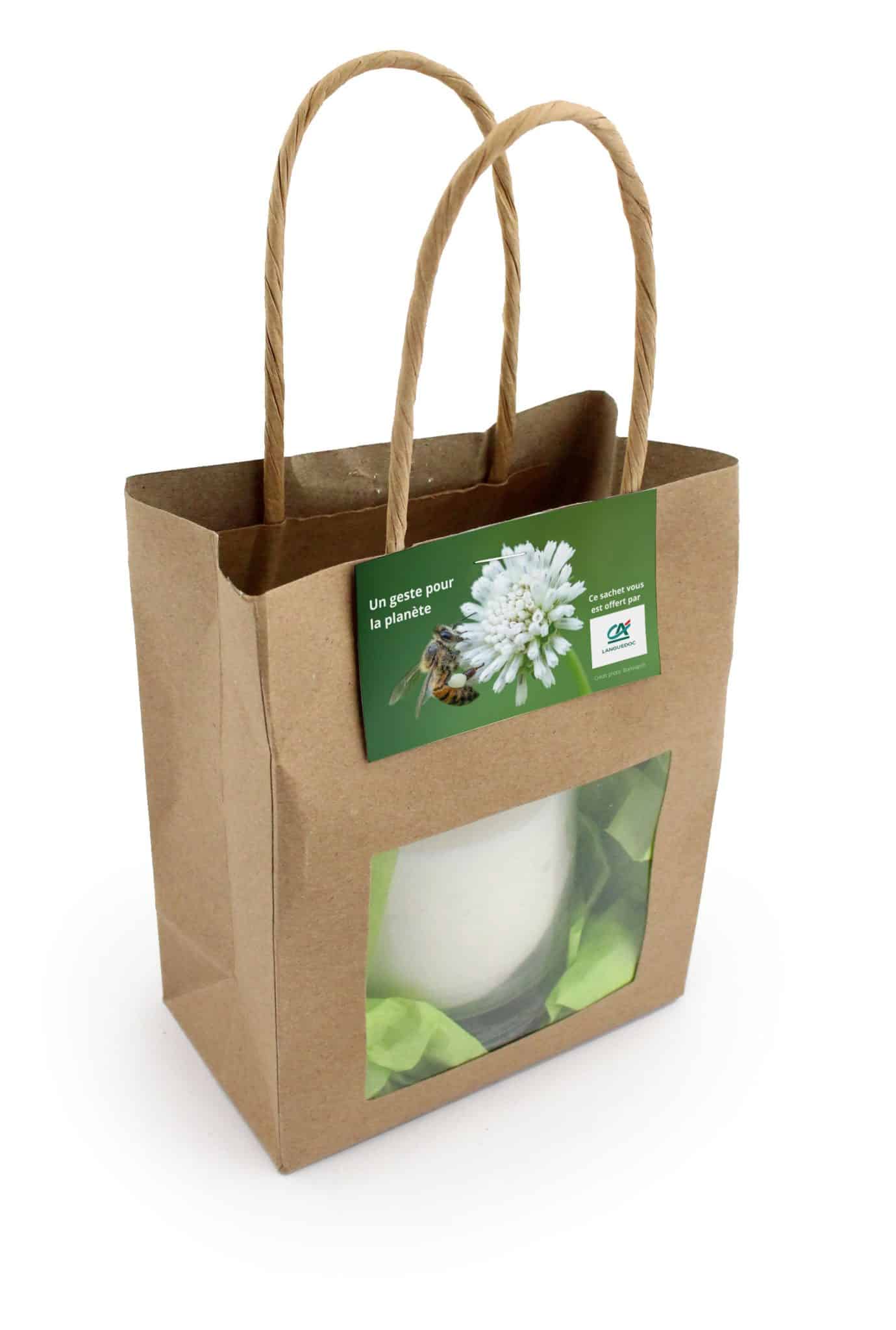 Visuel Bougie avec sac kraft