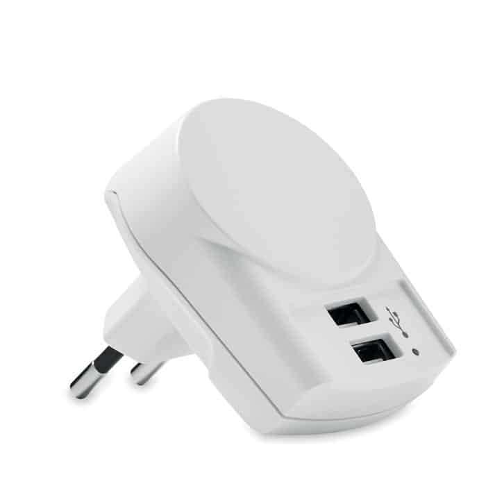 Visuel Euro usb charger 2xa