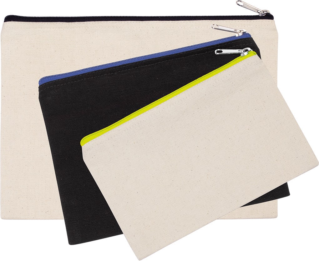 Miniature 2 pour Pochette en coton canvas - modèle moyen