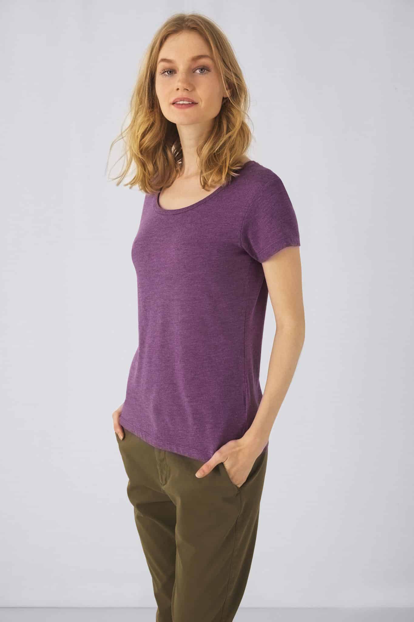 Visuel T-shirt Triblend col rond Femme