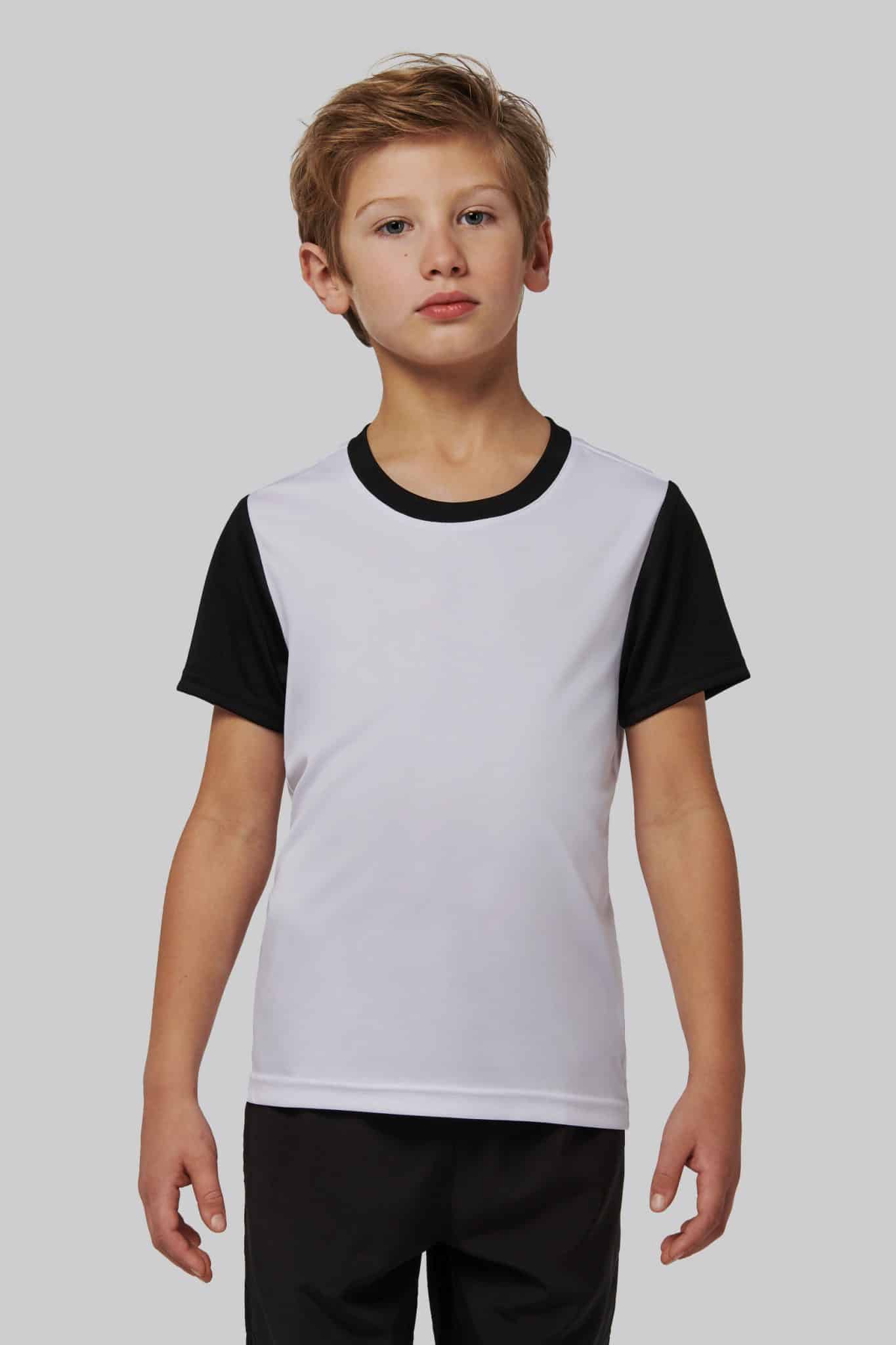 Visuel Maillot multisport manches courtes bicolore enfant