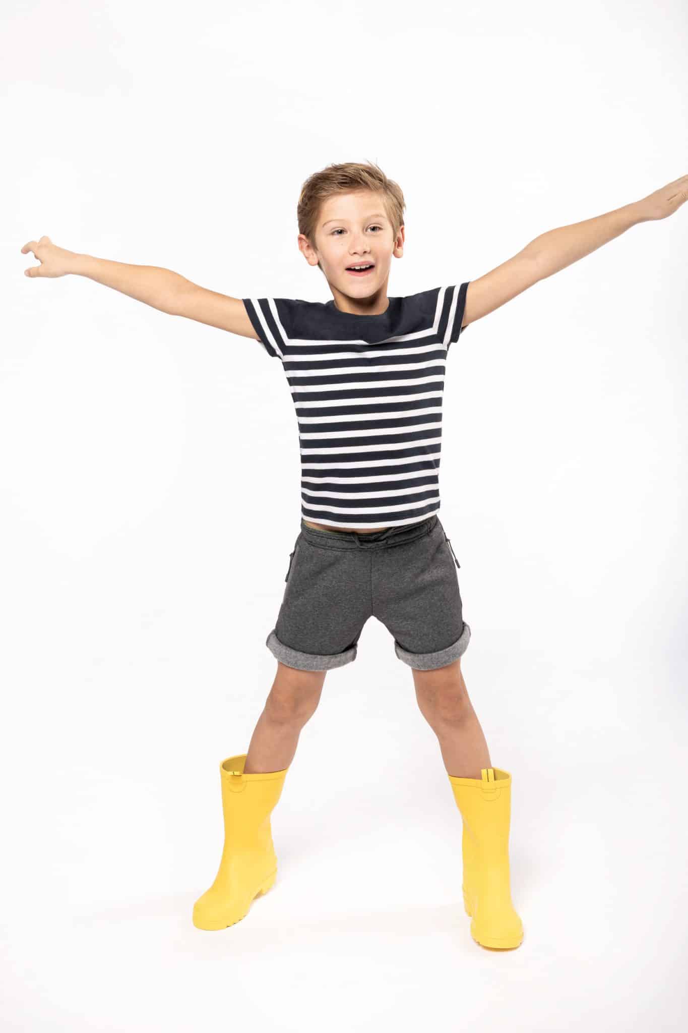 Miniature 3 pour T-shirt marin col rond Bio enfant