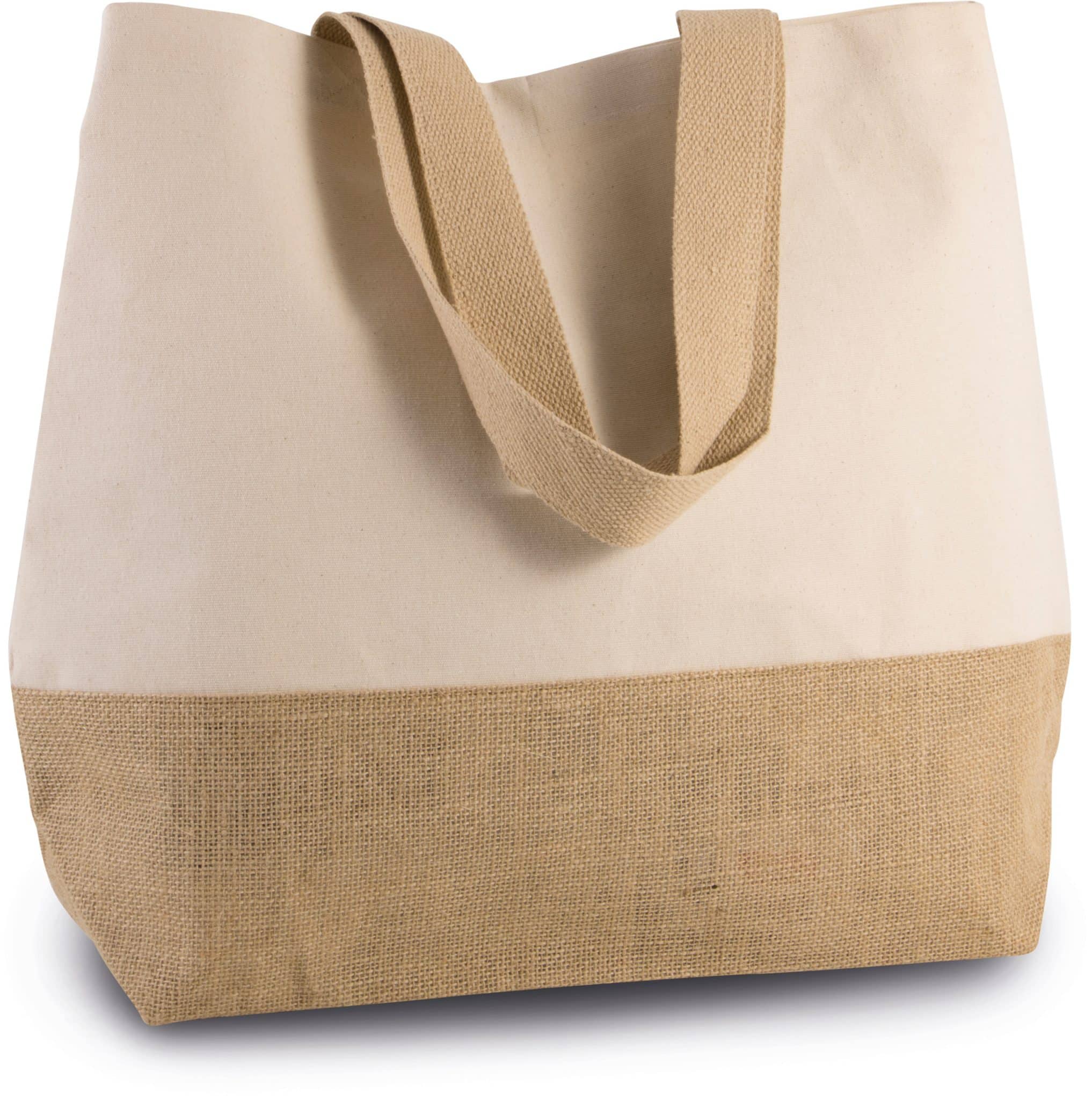 Miniature 4 pour Sac shopping en toiles de coton et jute
