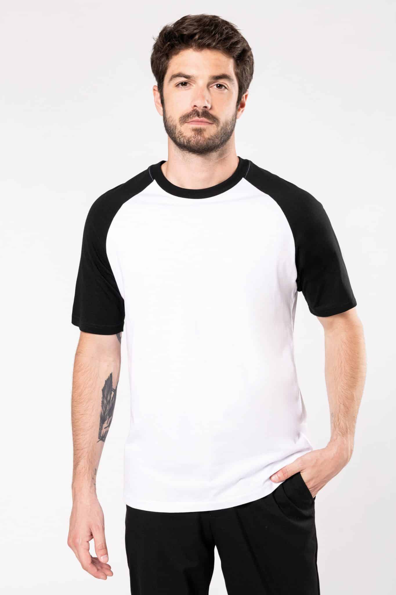 Miniature 3 pour Baseball > T-shirt bicolore manches courtes