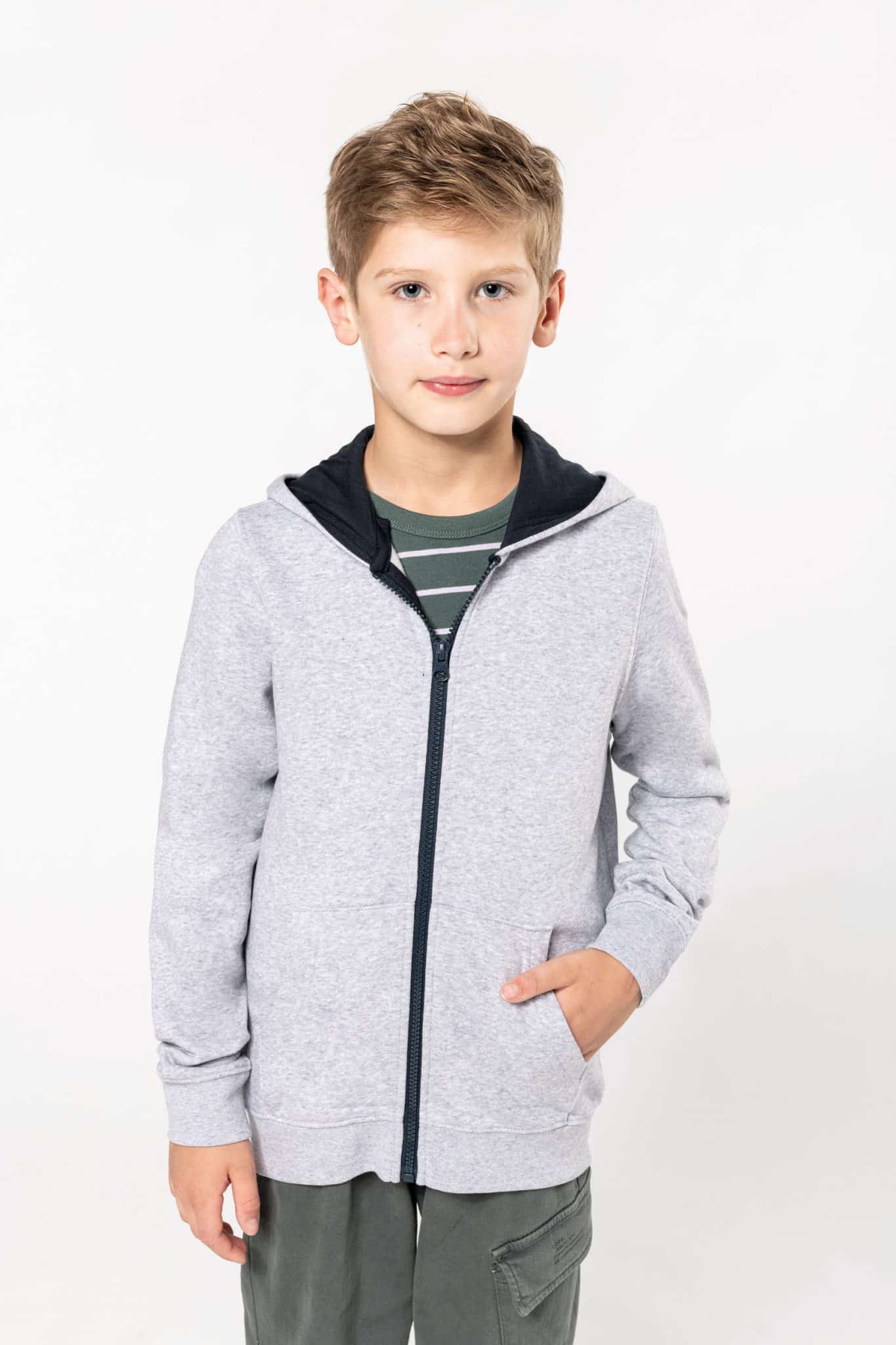 Visuel Sweat-shirt zippé capuche enfant