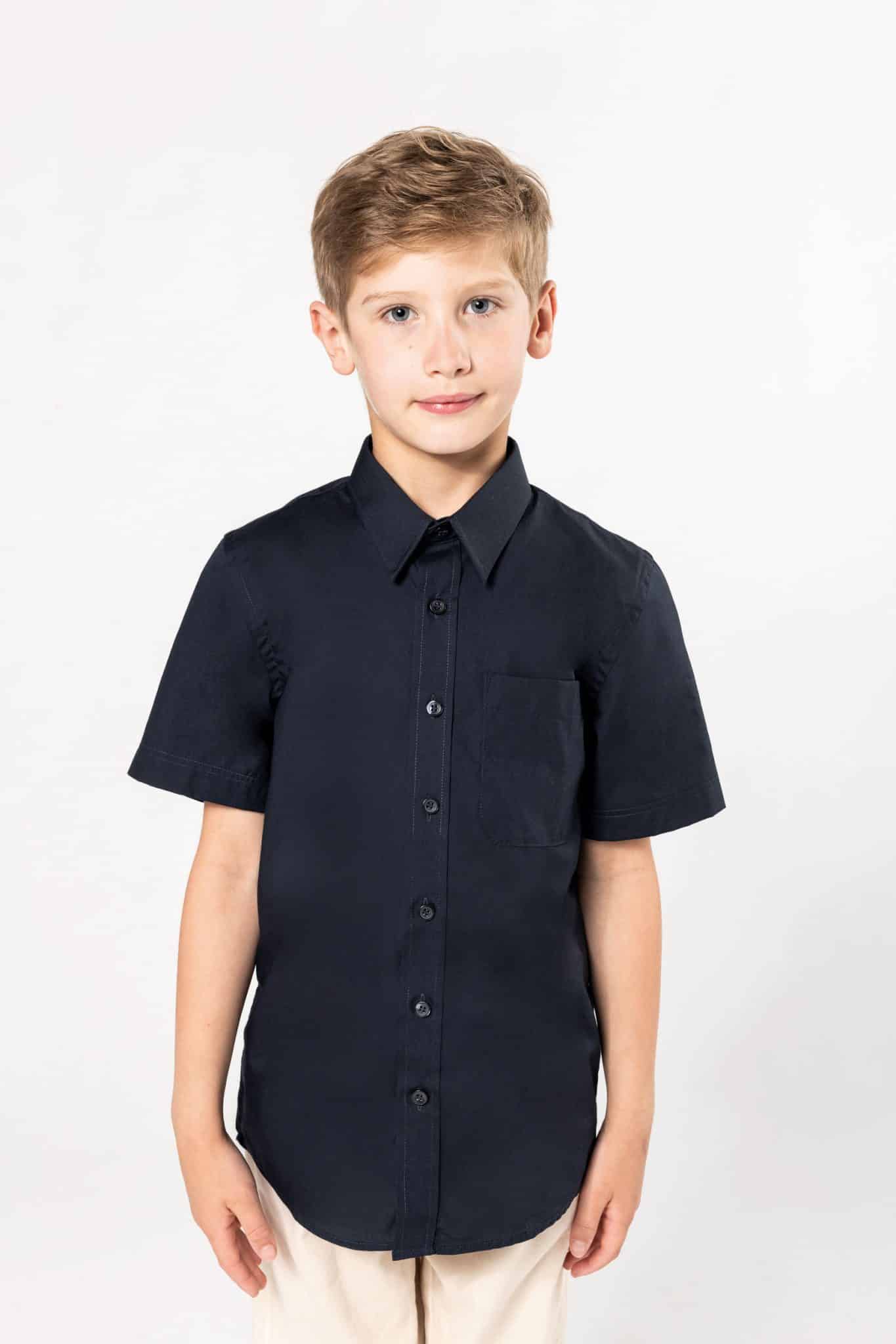 Visuel Chemise popeline manches courtes enfant