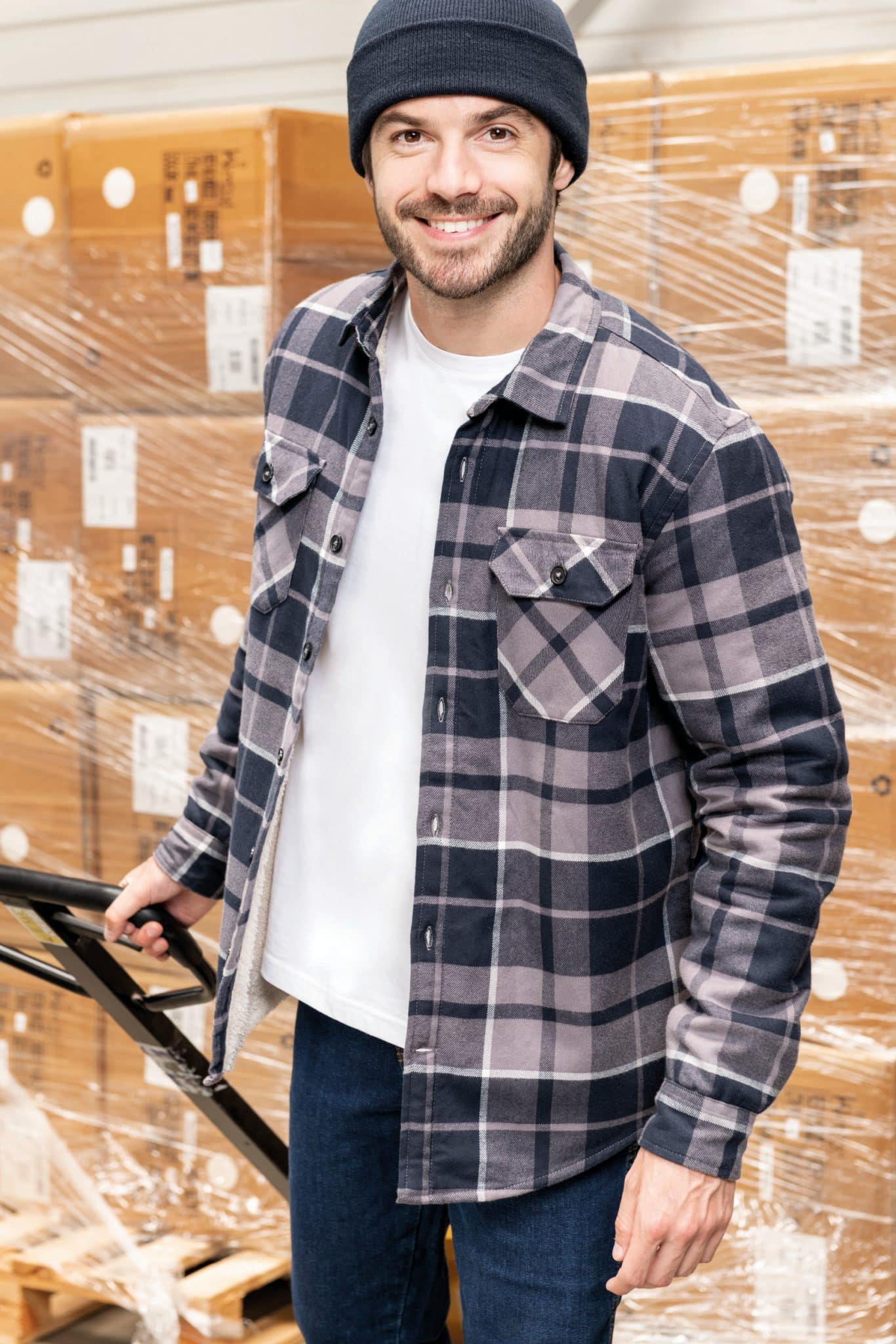 Miniature 11 pour Surchemise à carreaux doublée sherpa homme