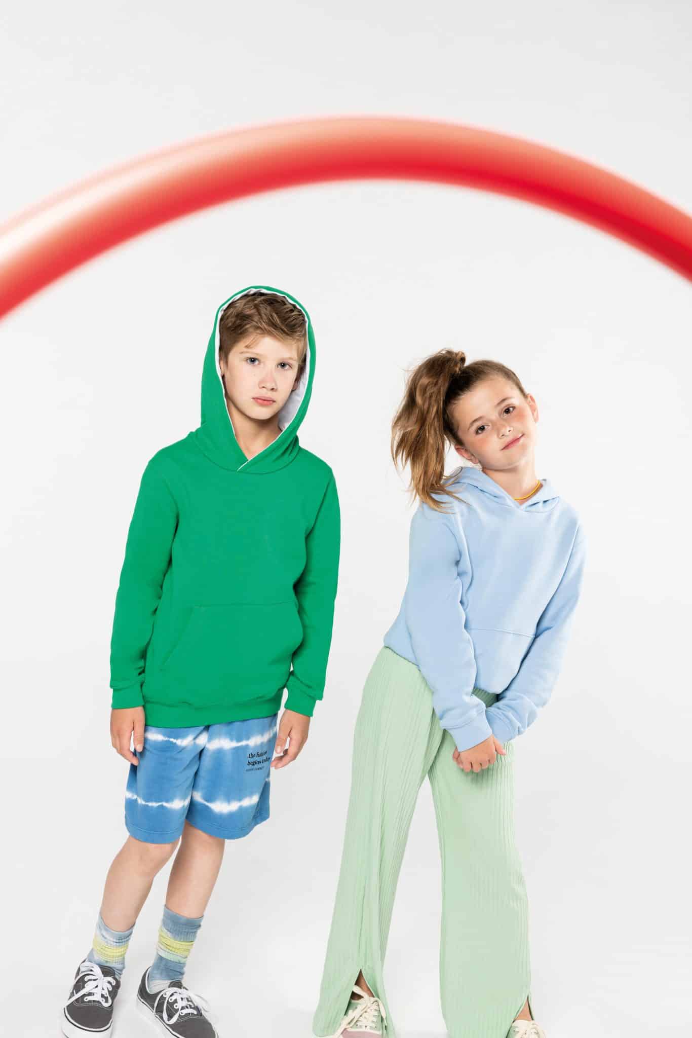Visuel Sweat-shirt capuche contrastée enfant