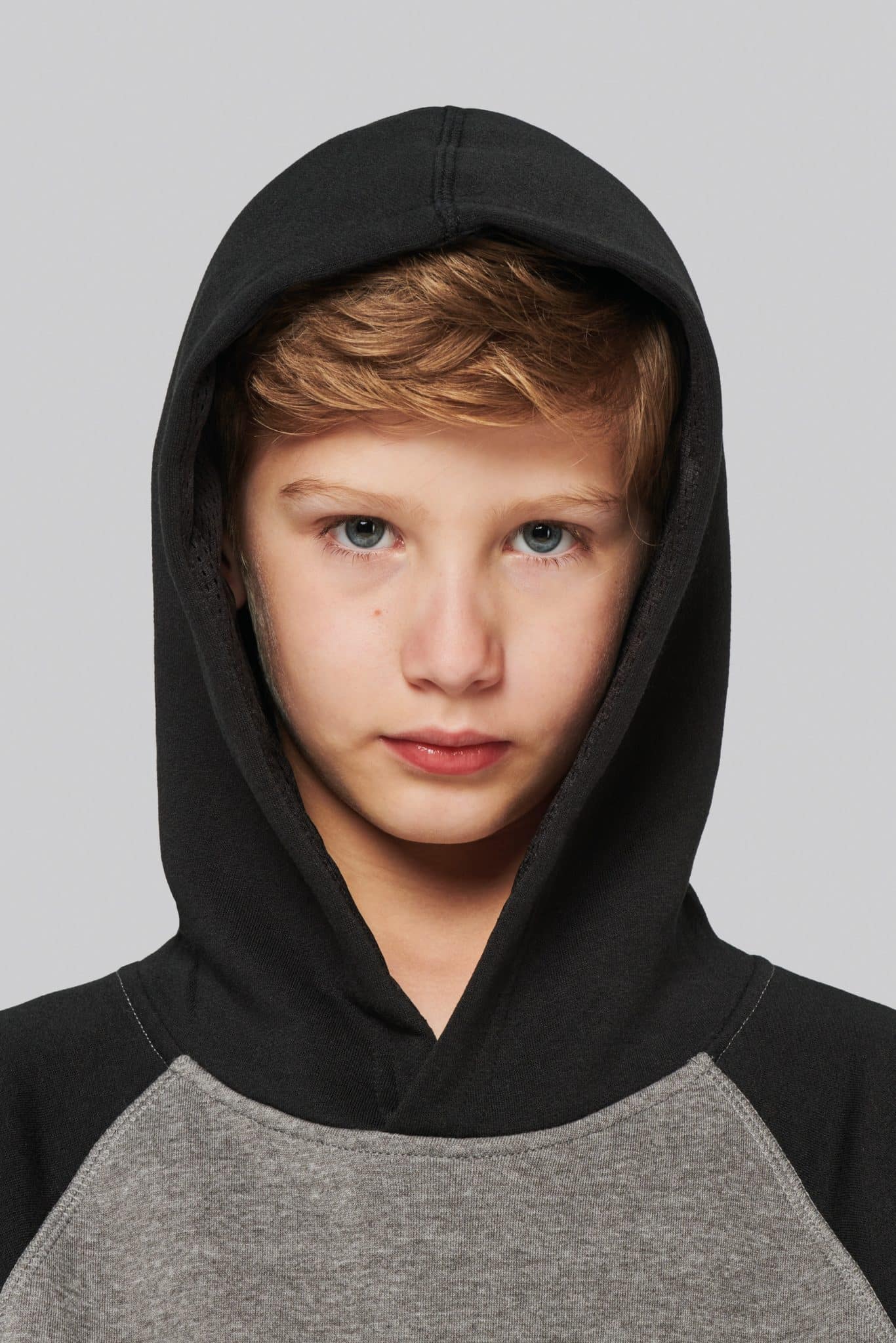 Miniature 5 pour Sweat-shirt capuche bicolore enfant