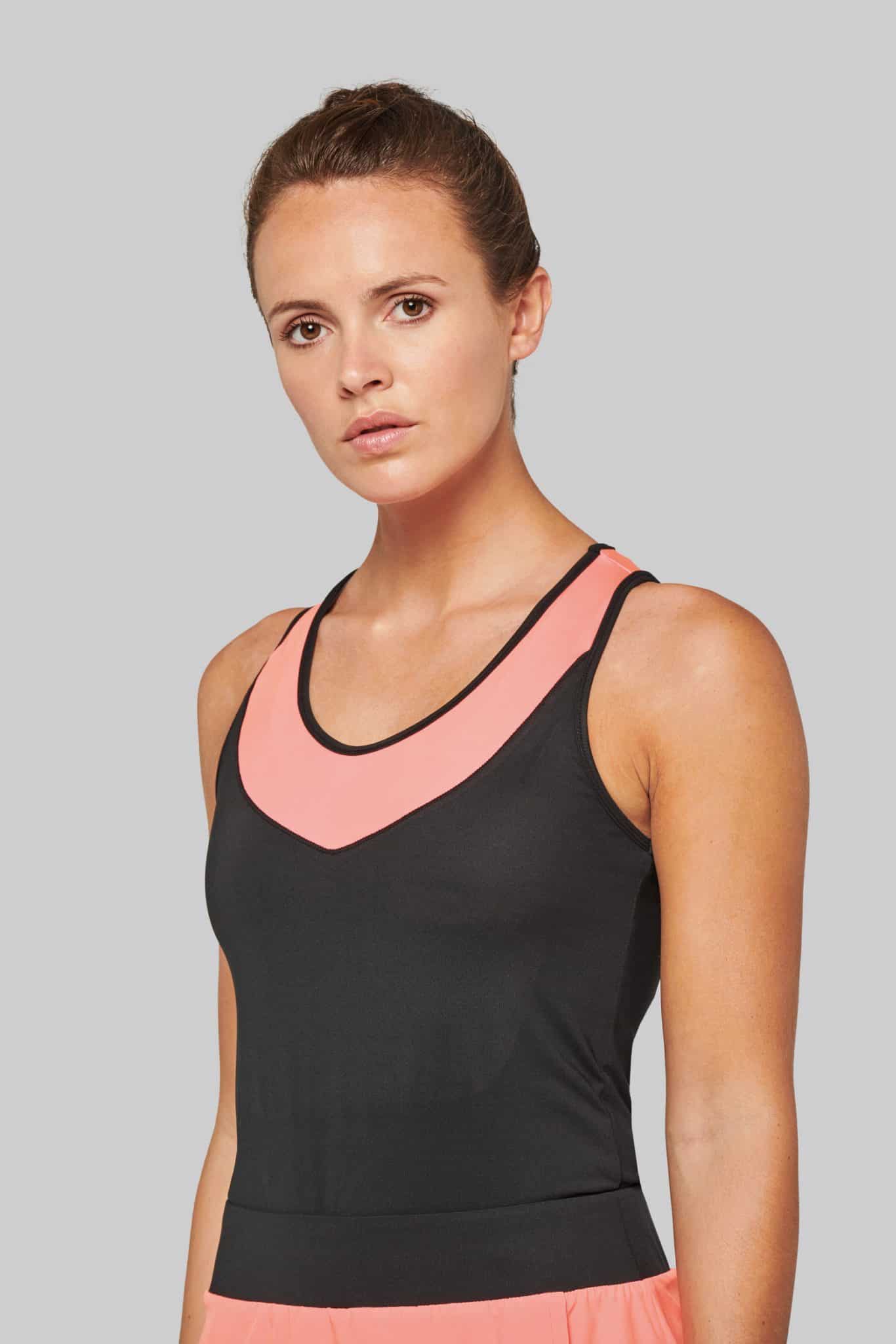 Miniature 3 pour Débardeur de padel bicolore femme