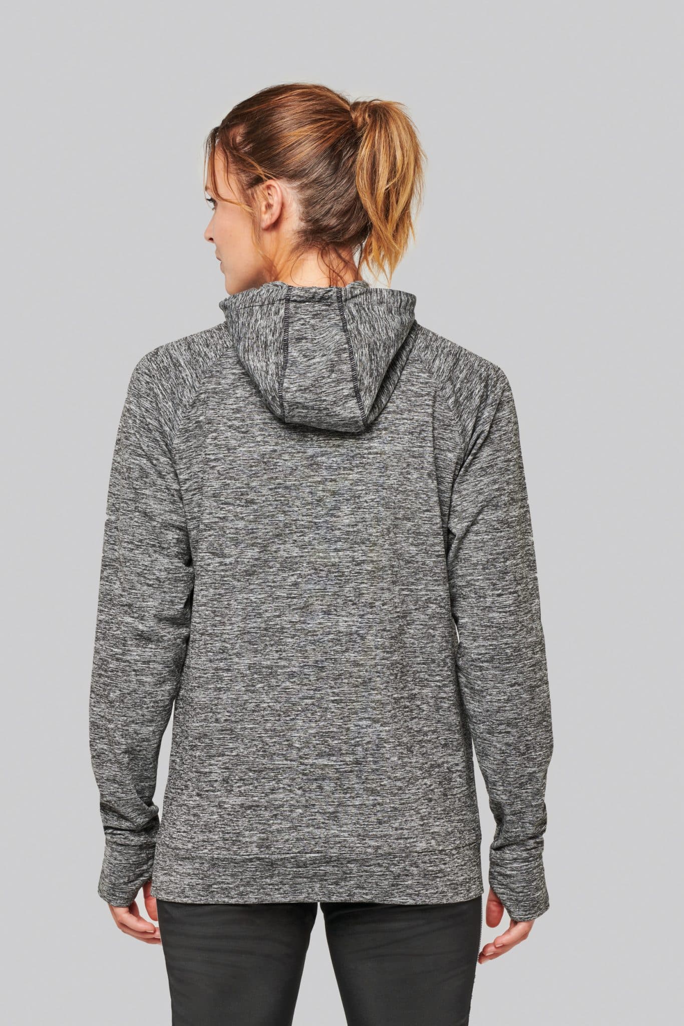 Miniature 10 pour Sweat-shirt à capuche 1/4 zip sport unisexe