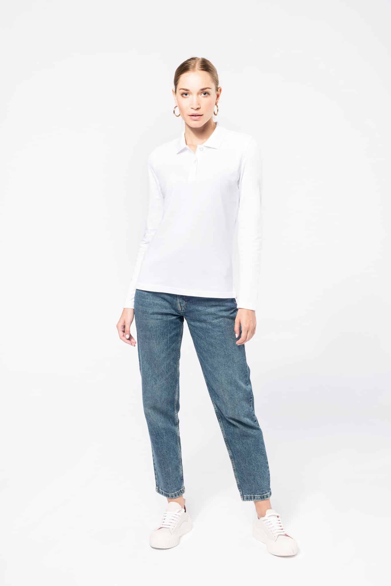 Miniature 4 pour Polo manches longues femme
