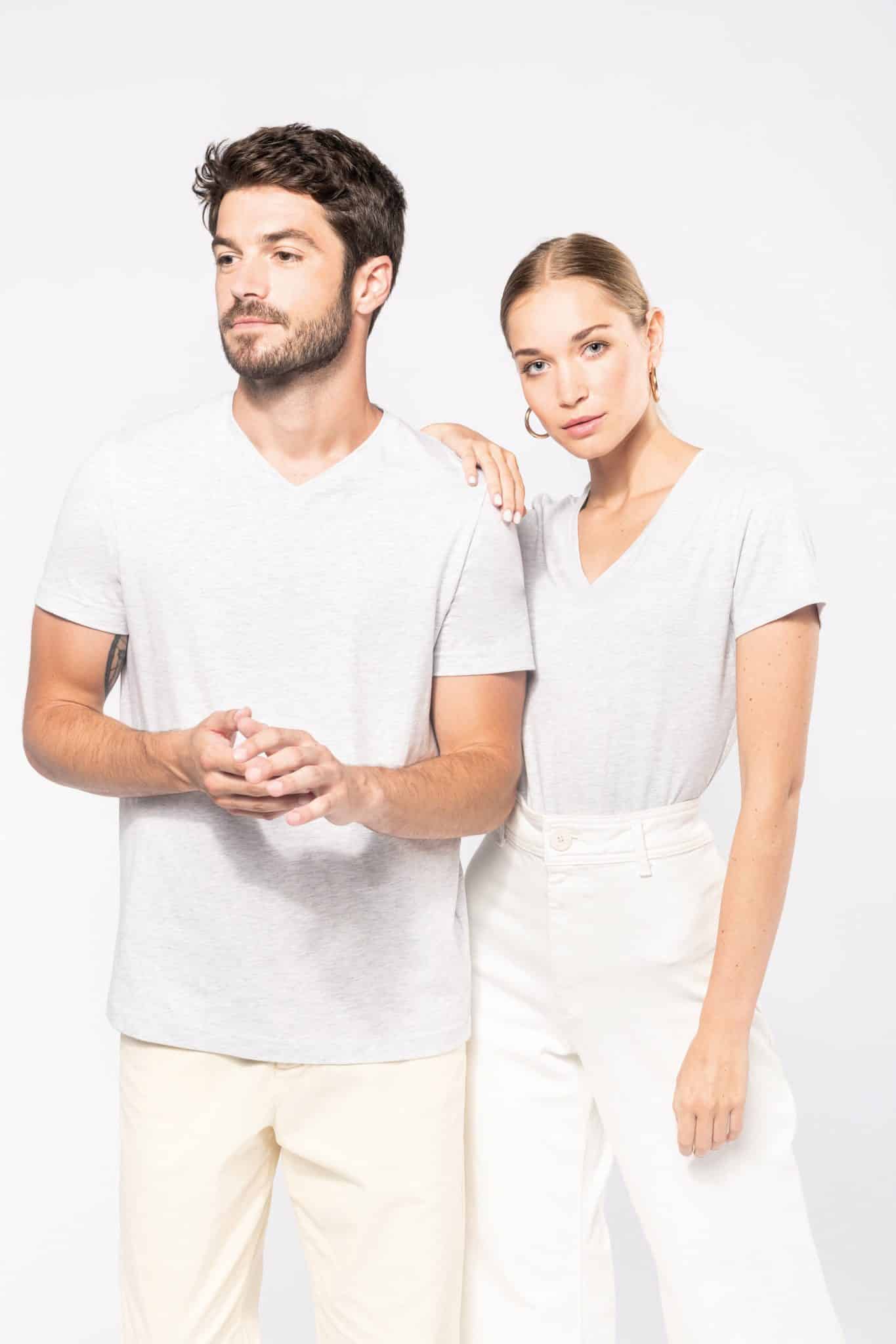 Miniature 4 pour T-shirt col V manches courtes homme
