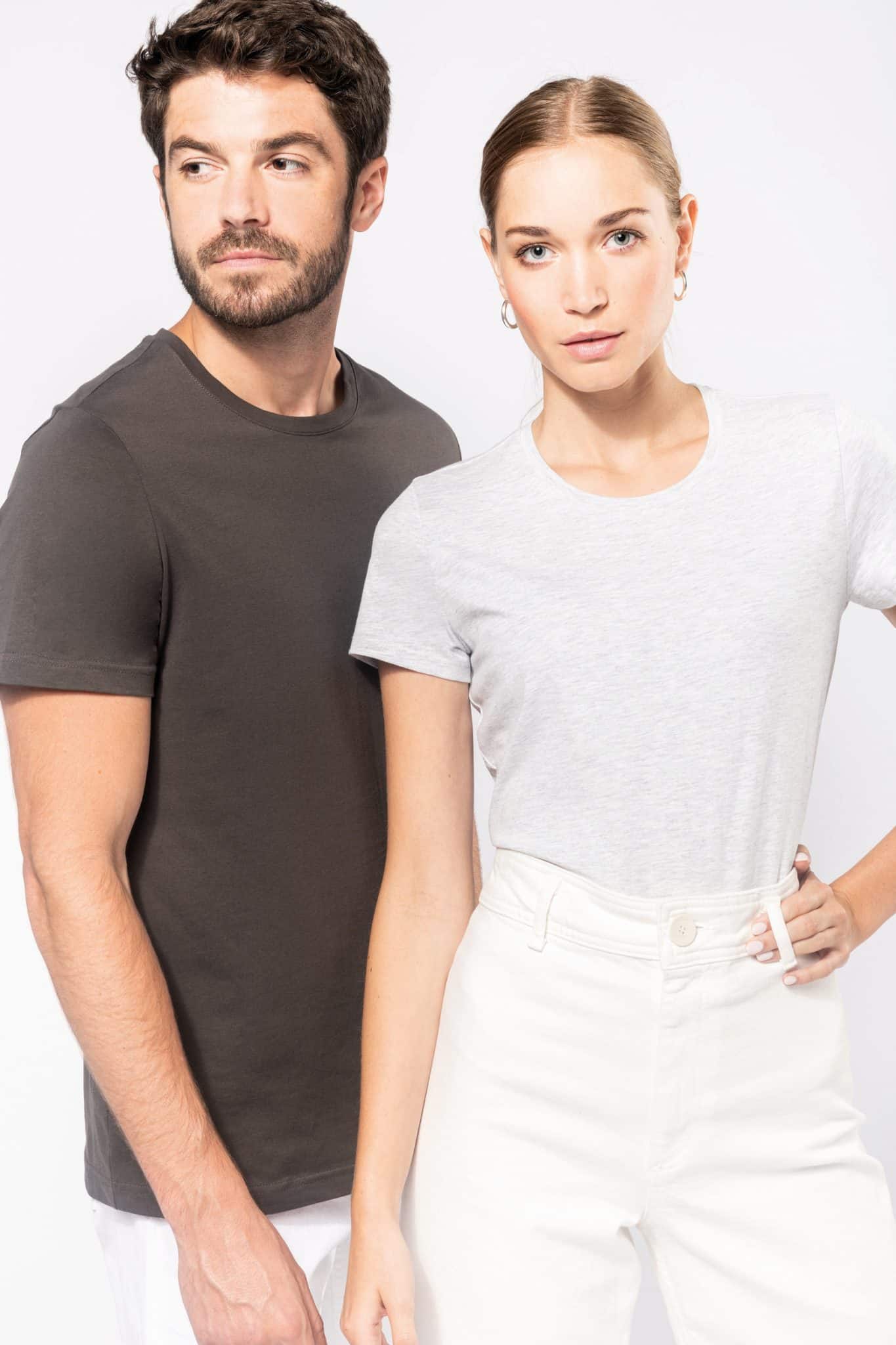 Miniature 5 pour T-shirt col rond manches courtes femme