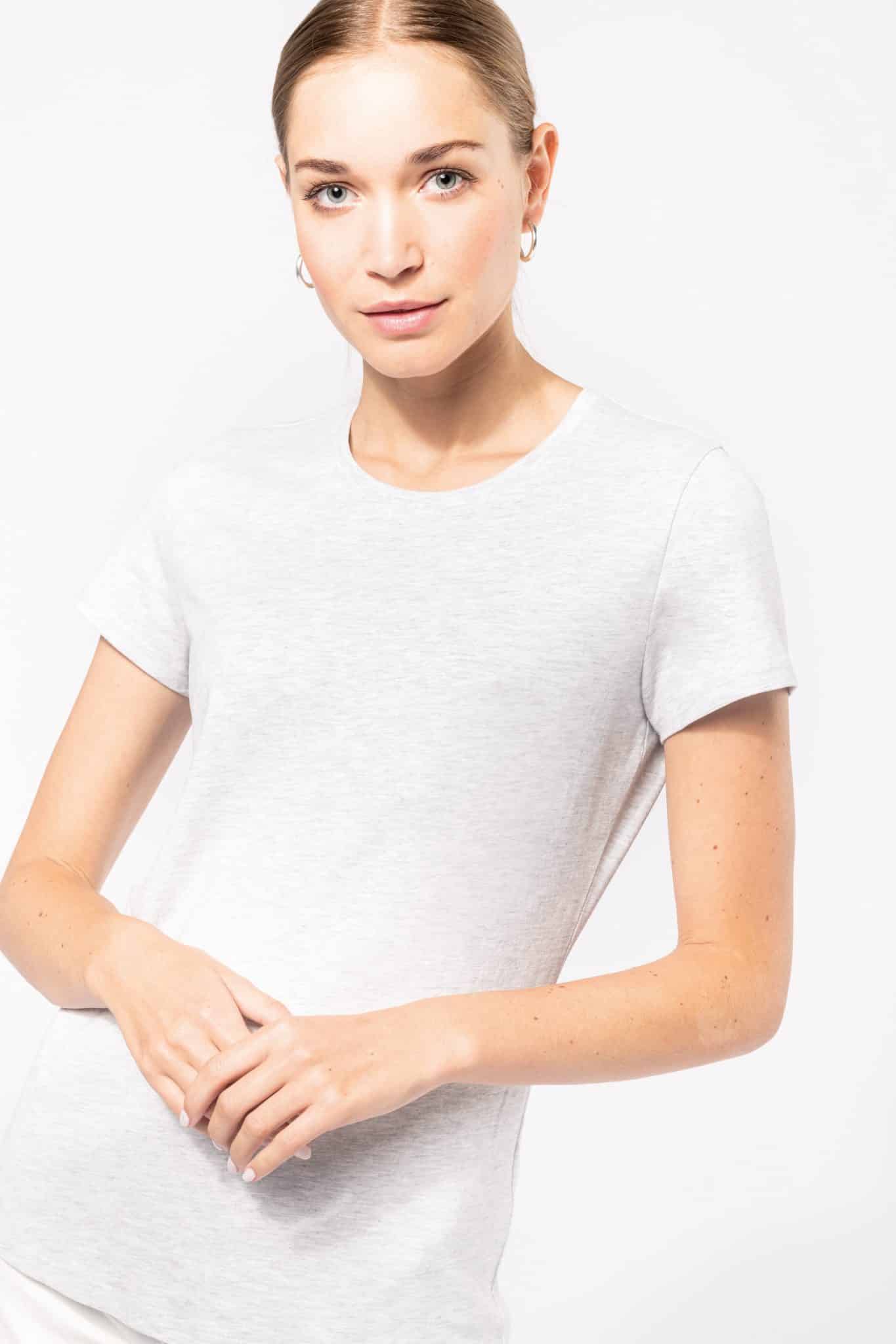 Miniature 3 pour T-shirt col rond manches courtes femme