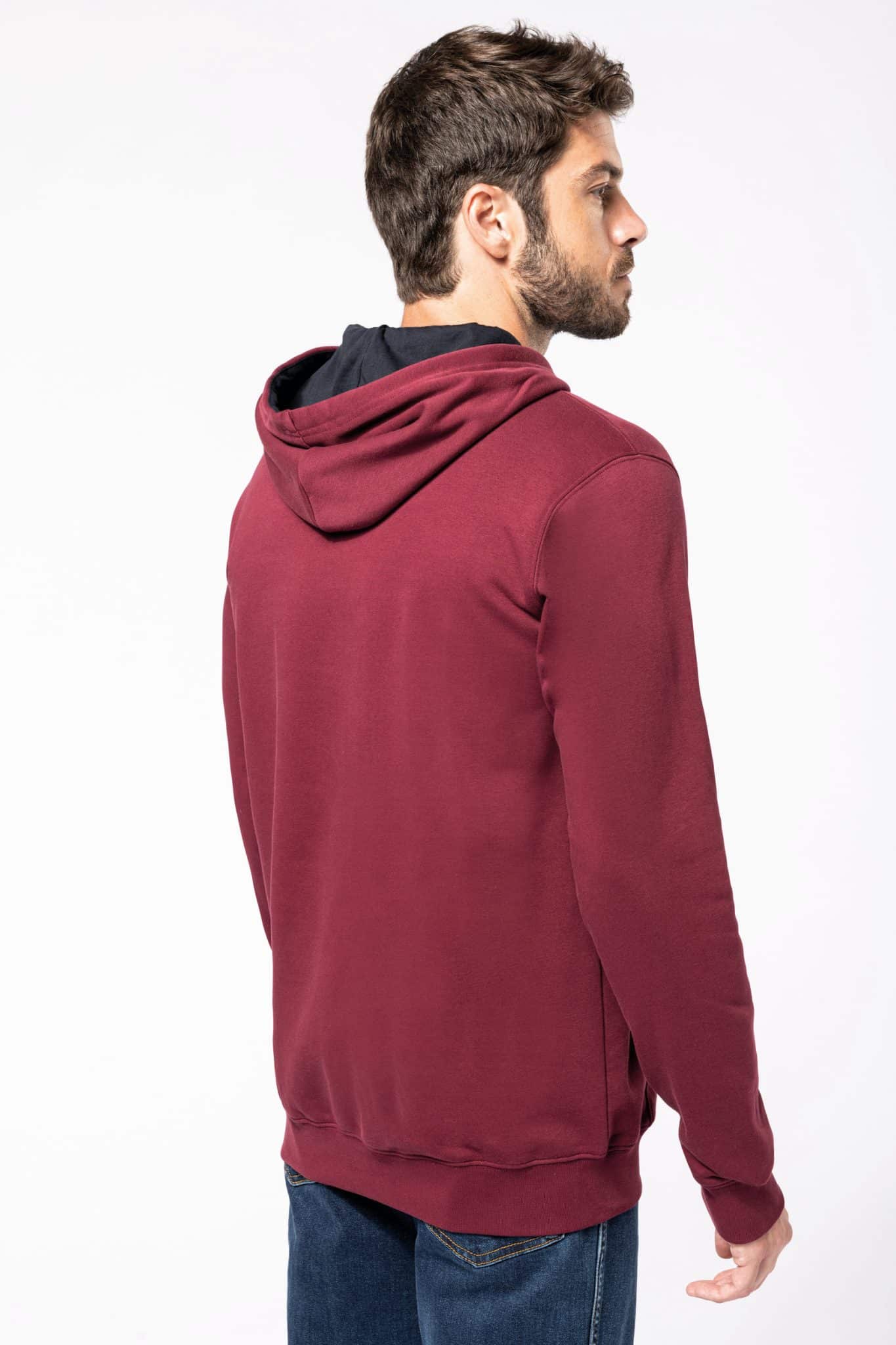 Visuel Sweat-shirt capuche contrastée homme