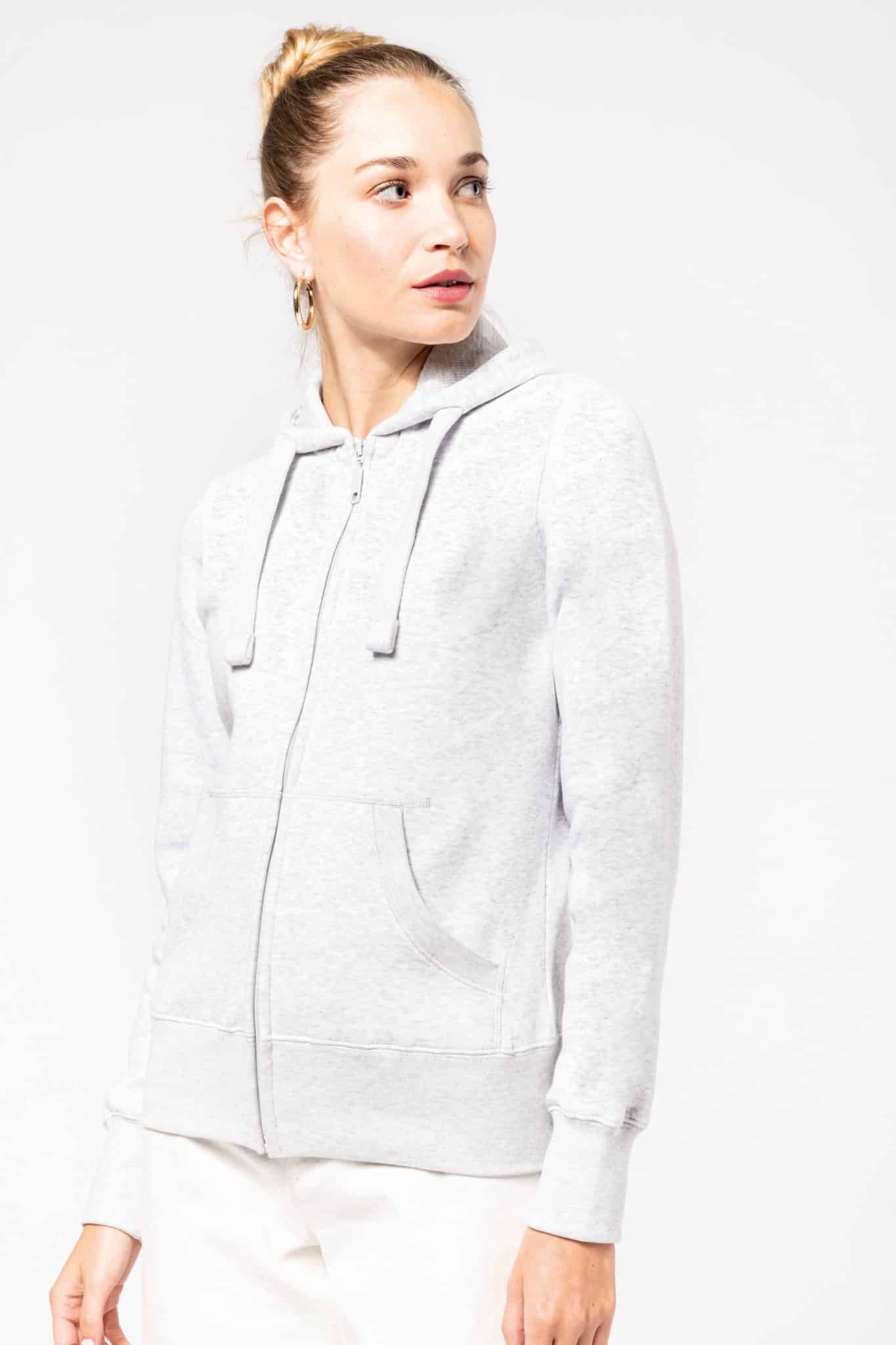 Visuel Sweat-shirt zippé capuche femme