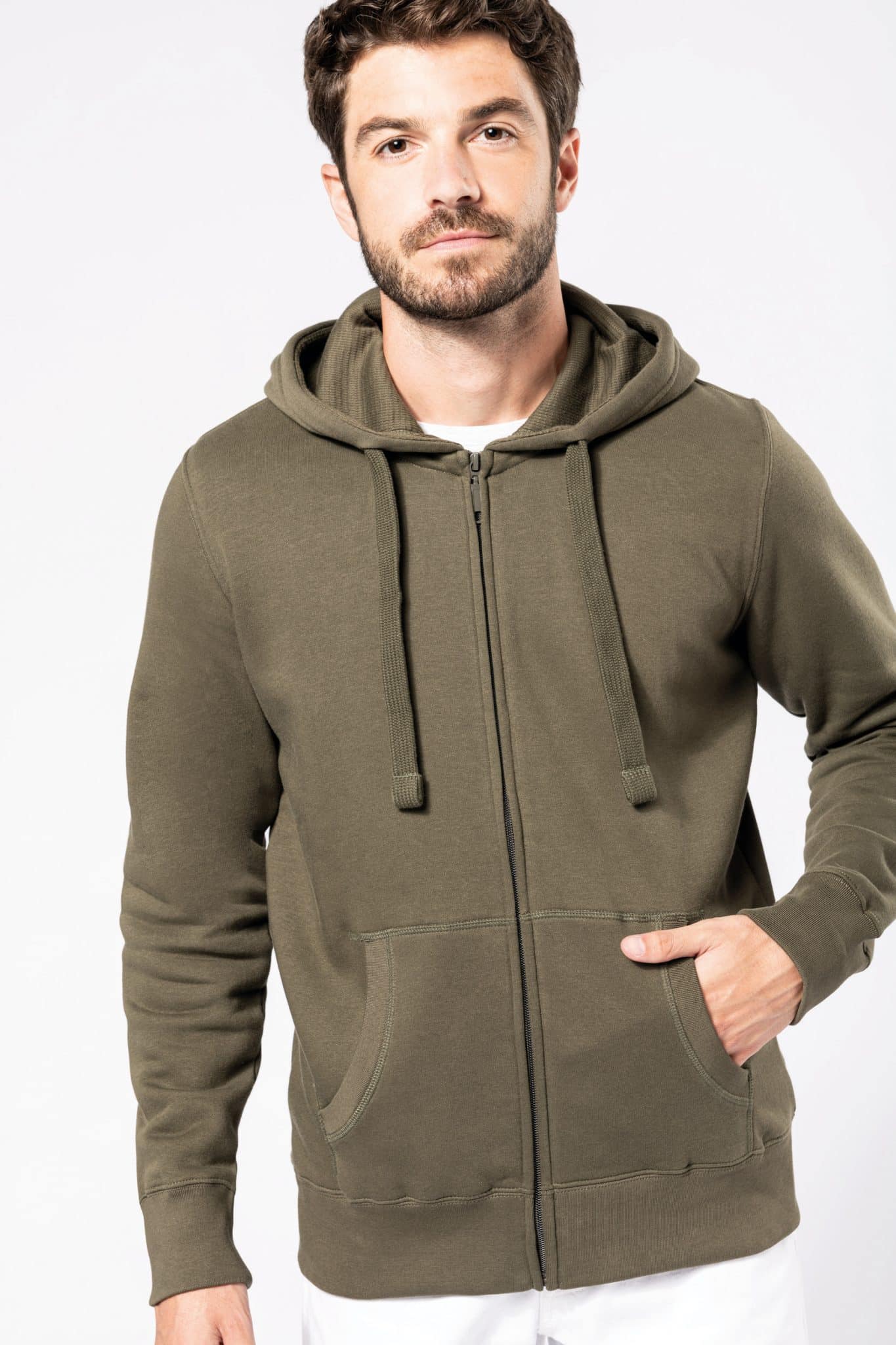 Visuel Sweat-shirt zippé capuche homme