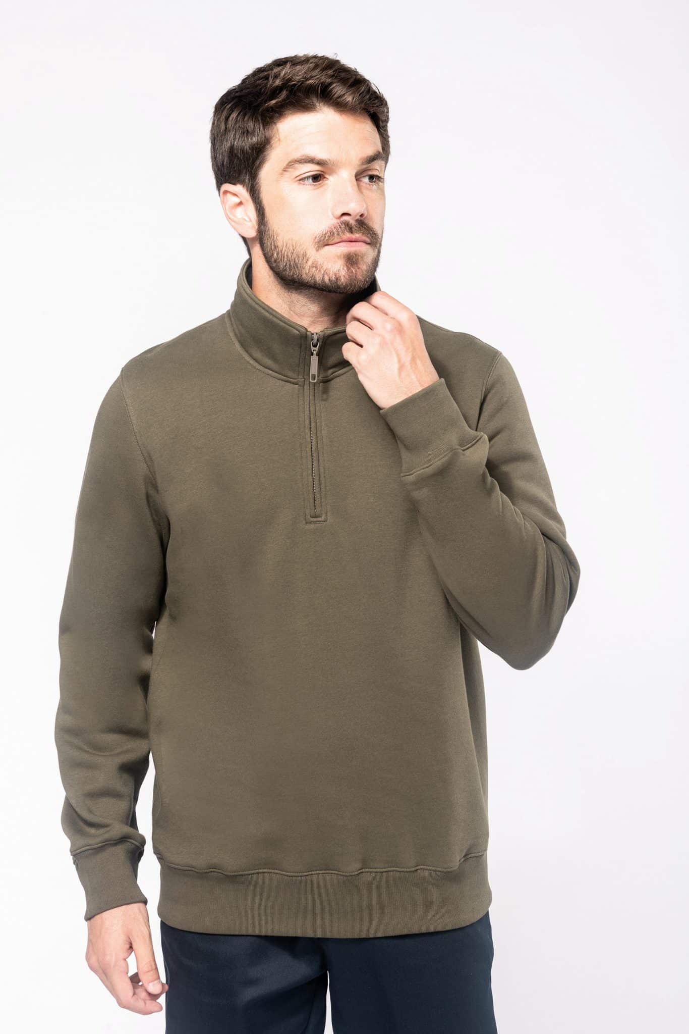 Visuel Sweat-shirt col zippé homme