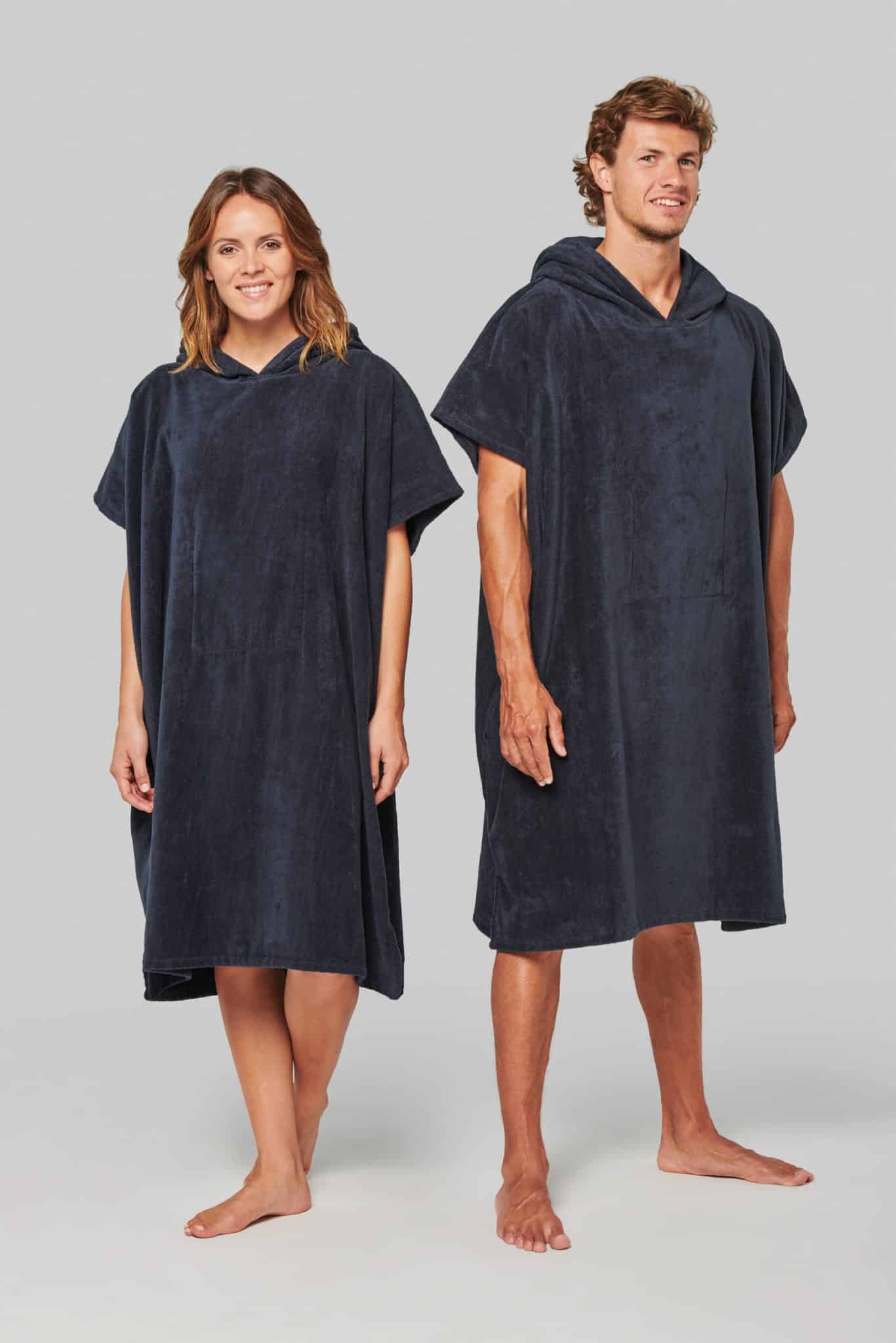 Visuel Poncho éponge à capuche unisexe
