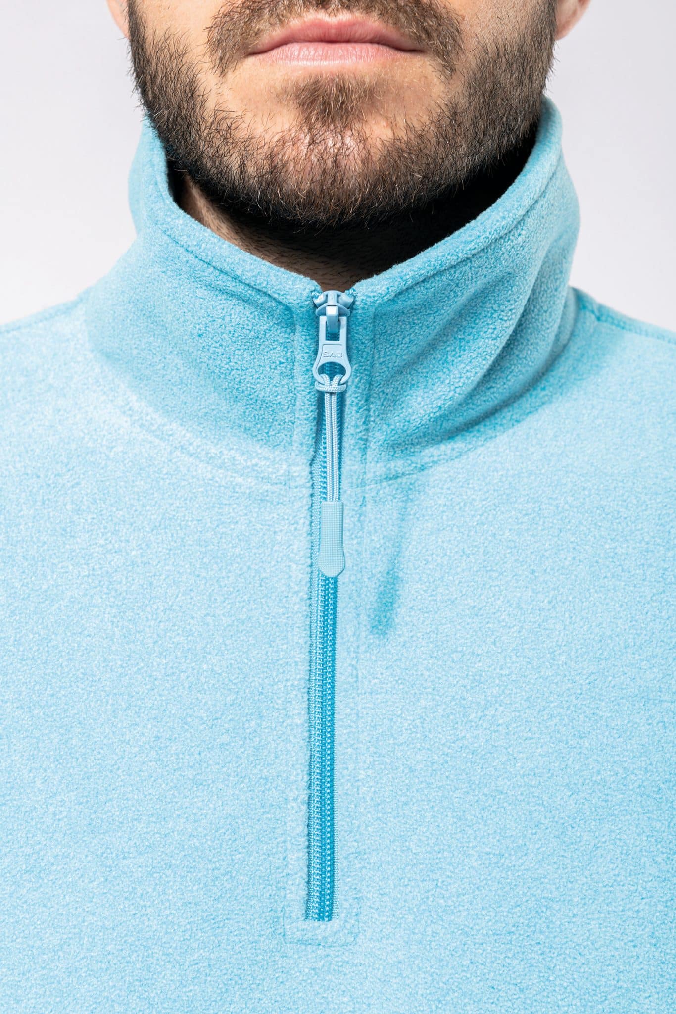 Miniature 5 pour Enzo > Micropolaire col zippé homme