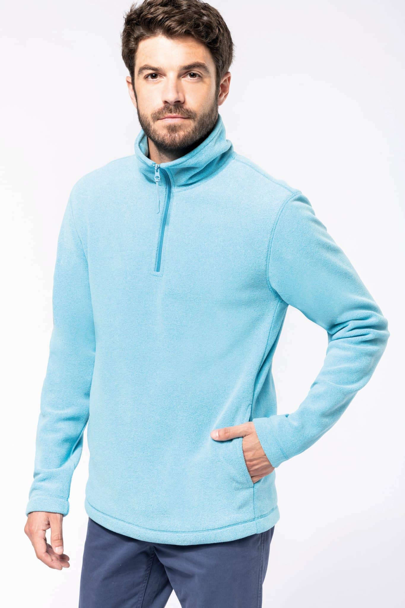 Visuel Enzo > Micropolaire col zippé homme